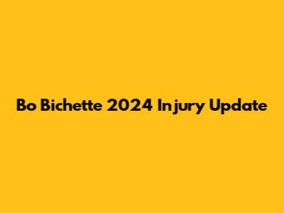 Bo Bichette 2024 Injury Update