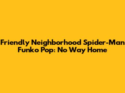 Friendly Neighborhood Spider-Man Funko Pop: No Way Home