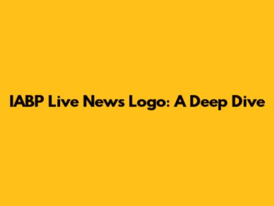 IABP Live News Logo: A Deep Dive