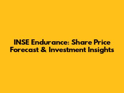 INSE Endurance: Share Price Forecast & Investment Insights