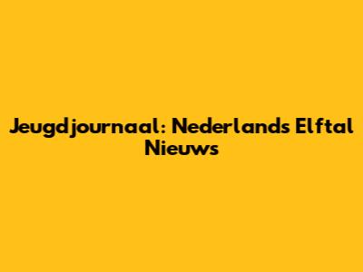Jeugdjournaal: Nederlands Elftal Nieuws