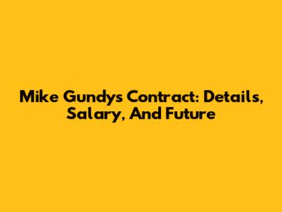 Mike Gundy's Contract: Details, Salary, And Future
