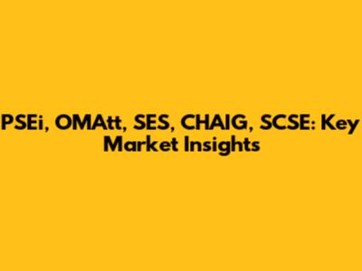 PSEi, OMAtt, SES, CHAIG, SCSE: Key Market Insights