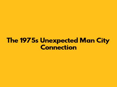 The 1975's Unexpected Man City Connection