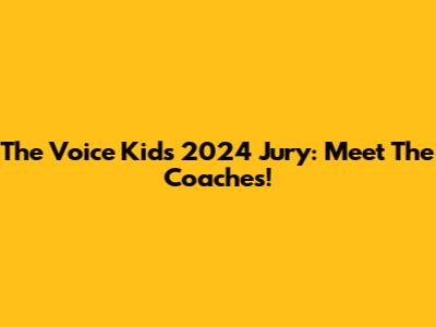 The Voice Kids 2024 Jury: Meet The Coaches!